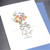 Birthday  " Flower Basket "  BD421 Greeting Card