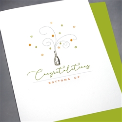 Congratulations " Champagne "  CG11 Greeting Card