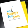 Congratulations " Happy For You "  CG31 Greeting Card