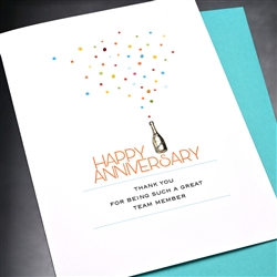 Employee Relations  " Champagne "  EMP01 Greeting Card