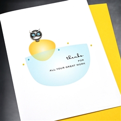 Employee Relations  " Owl "  EMP05 Greeting Card