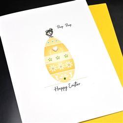 Easter  "  Chick & Heart "  ES80 Greeting Card