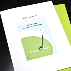 Father' Day  " Golf "  FD126 Greeting Card