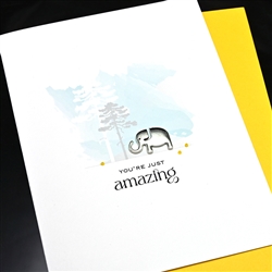 Friendship " Amazing / Elephant "  FR147 Greeting Card