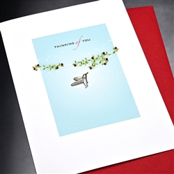 Friendship " Hummingbird & Branch "  FR174 Greeting Card