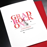 Graduation  " Rock On "  GD29 Greeting Card