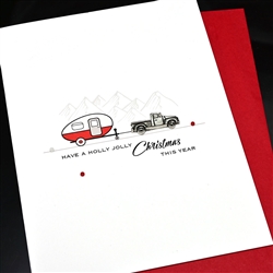 Christmas " Jolly Camper "  HD98 Greeting Card