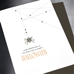 Halloween " Dropping In "  HW55 Greeting Card