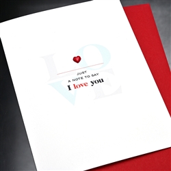Love  " Note Of Love "  LV147 Greeting Card