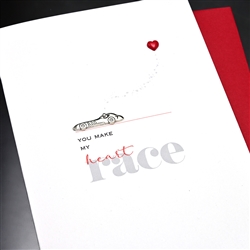 Love  " Heart Race "  LV155 Greeting Card