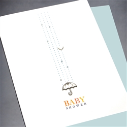 New Baby  " Umbrella "  NB27 Greeting Card