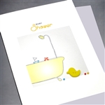 New Baby  " Yellow Duck "  NB47 Greeting Card