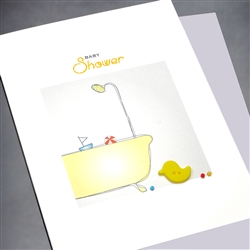 New Baby  " Yellow Duck "  NB47 Greeting Card