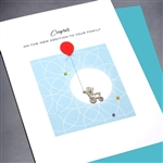 New Baby " Baby Rattle / Boy "  NB56 Greeting Card