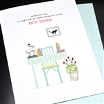 New Home  " Cat "  NH33 Greeting Card