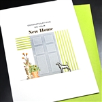 New Home  " Door & Dog "  NH29 Greeting Card