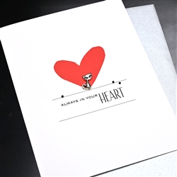 Pet  " In Your Heart / Cat "  PET/SY23 Greeting Card