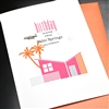 Palm Springs  " Deco House "  PSBD09 Greeting Card