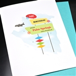 Palm Springs  " Jet Plane "  PSBD10 Greeting Card