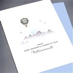 Retirement  " Hot Air Balloon "  RT10 Greeting Card