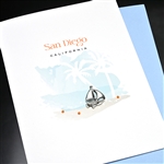 San Diego  " Sailboat "  SD28 Greeting Card