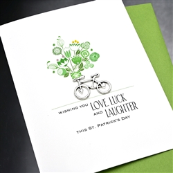 St, Patricks Day  " Bicycle "  SP23 Greeting Card