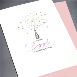 Wedding / Engagement " Champagne "  WD52 Greeting Card
