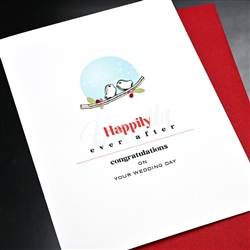Wedding  " Happily Ever After "  WD84 Greeting Card