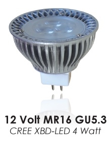 LED MR16 4XBD 25deg 2700k 240 lumens DAUER LED