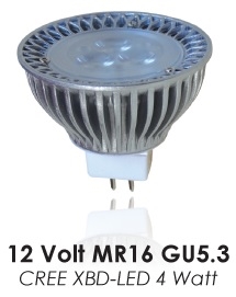 LED MR16 4XBD 15deg 3000k 250 lumens DAUER LED