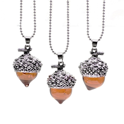 Destined For Great Things Silver Acorn Necklace