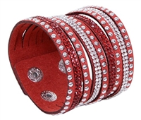 9 In 1 Multi-Strand Red Bracelet