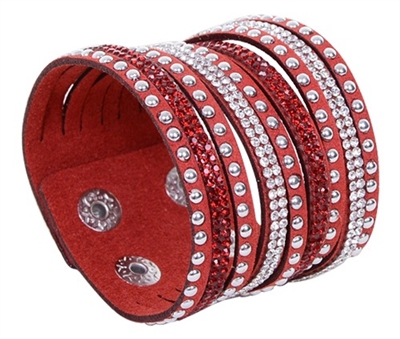 9 In 1 Multi-Strand Red Bracelet