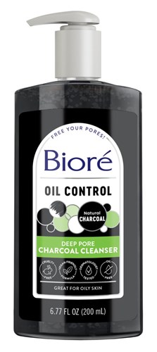 Biore Charcoal Cleanser Deep Pore 6.77oz Pump (10225)<br><br><br>Case Pack Info: 12 Units