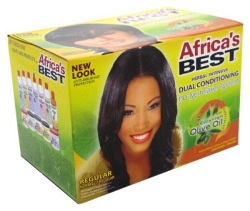 Africas Best Relaxer Regular Dual Cond With Olive Oil Kit (10455)<br><br><br>Case Pack Info: 12 Units