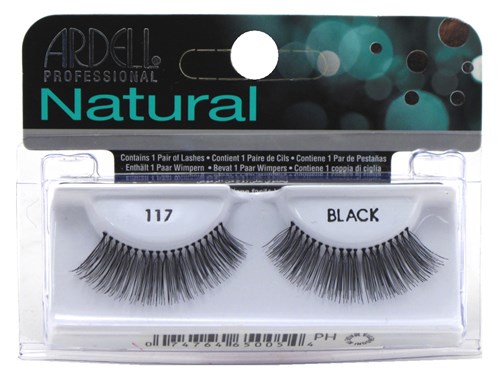 Ardell Natural Lashes #117 Black (11622)<br><br><span style="color:#FF0101"><b>12 or More=Unit Price $2.45</b></span style><br>Case Pack Info: 72 Units