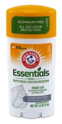 Arm & Hammer Deodorant 2.5oz Essentials Unscented (13447)<br><br><br>Case Pack Info: 12 Units