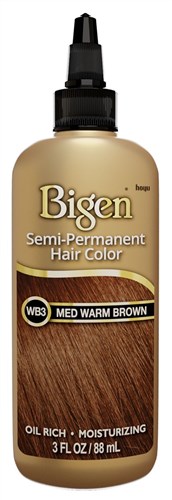Bigen Semi-Permanent Haircolor #Wb3 Medium Warm Brown 3oz (14002)<br><br><br>Case Pack Info: 36 Units