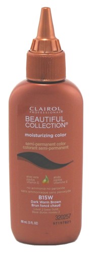 Clairol Beautiful Coll. #B15W Dark Warm Brown 3oz (16310)<br><span style="color:#FF0101">(ON SPECIAL 6% OFF)</span style><br><span style="color:#FF0101"><b>12 or More=Special Unit Price $3.47</b></span style><br>Case Pack Info: 48 Units