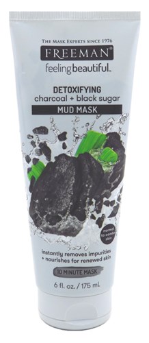 Freeman Facial Charcoal+Black Sugar Mud Mask 6oz (22848)<br><br><br>Case Pack Info: 6 Units