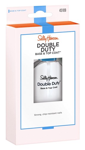 Sally Hansen Double Duty Base & Top Coat 0.45oz (33918)<br><br><span style="color:#FF0101"><b>12 or More=Unit Price $3.83</b></span style><br>Case Pack Info: 48 Units