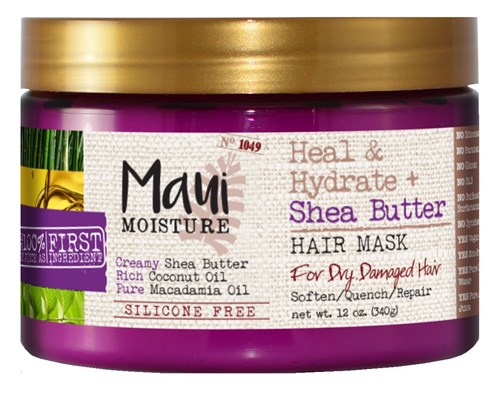Maui Moisture Shea Butter Hair Mask 12oz Jar (Heal/Hydrate) (41960)<br><br><br>Case Pack Info: 6 Units