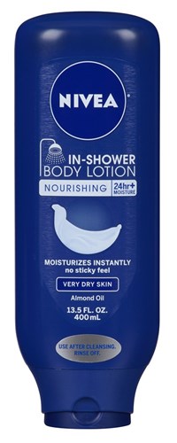 Nivea Lotion In-Shower Nourish For Very Dry Skin 13.5oz (42737)<br><br><br>Case Pack Info: 12 Units