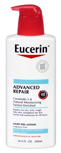 Eucerin Lotion Advanced Repair 16.9oz Pump (Fragrance-Free) (42750)<br><br><br>Case Pack Info: 12 Units