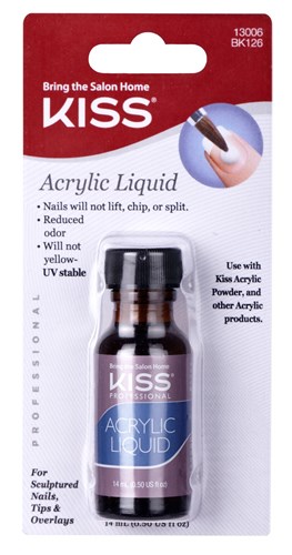 Kiss Acrylic Liquid 0.5oz (45337)<br><br><span style="color:#FF0101"><b>12 or More=Unit Price $2.16</b></span style><br>Case Pack Info: 36 Units