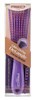 Kiss Red Brush Glide & Define Detangle 9 Row Non-Slip Purple (57930)<br><br><br>Case Pack Info: 96 Units