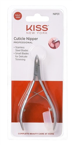 Kiss Cuticle Nipper Half Jaw  (60311)<br><br><span style="color:#FF0101"><b>12 or More=Unit Price $6.31</b></span style><br>Case Pack Info: 72 Units