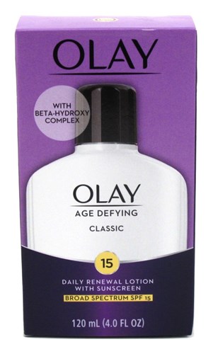 Olay Age Defying Classic Lotion Spf#15 4oz W/Beta Hydr (80077)<br><br><br>Case Pack Info: 12 Units