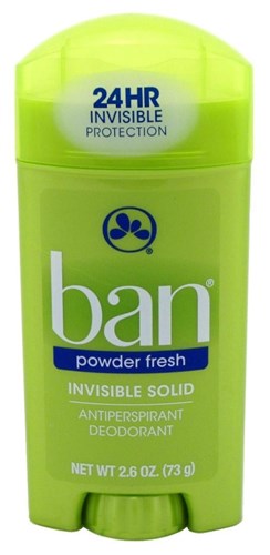 Ban Deodorant 2.6oz Invisible Solid Powder Fresh (97975)<br><br><br>Case Pack Info: 12 Units