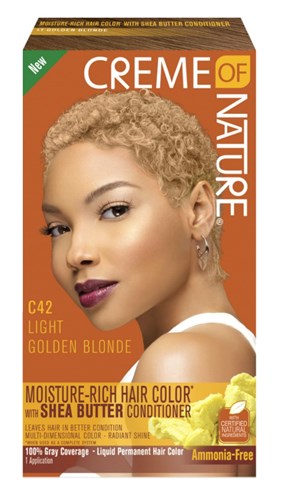 Creme Of Nature Color C42 Light Golden Blonde Kit (98264)<br><br><br>Case Pack Info: 12 Units